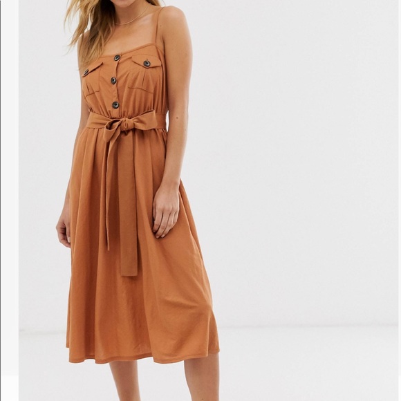 ASOS Dresses & Skirts - NWT ASOS Button Front Midi Dress B8